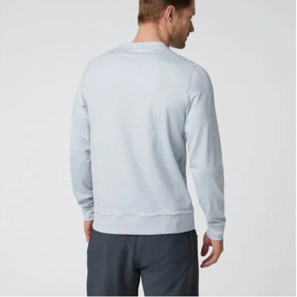 Vuori Mens Ponto Performance Dreamknit Crew Platinum Heather M - Picture 4 of 13
